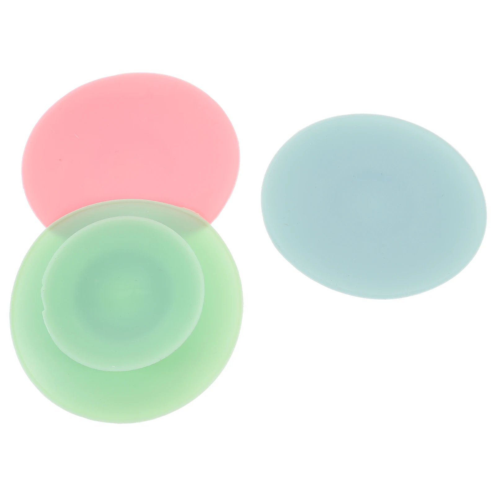 

3pcs Kids Bowl Sucker Silicone Tableware Fixing Sticker Storage Solution Strong Absorption Non Slip Design Lightweight