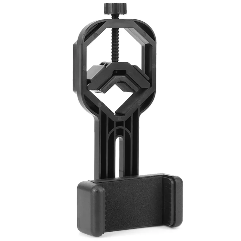 Plastic Black Mobile Phone Bracket For Binoculars Monoculars Astronomical Telescopes