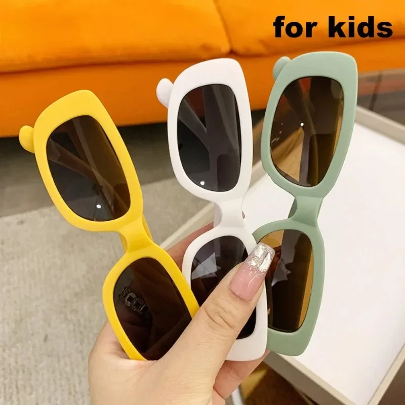 Kids Fashion Small Rectangle Sunglasses Children Boys Girls Square Eyeglasses Sun Glasses Baby Classic Vintage Eyewear UV400