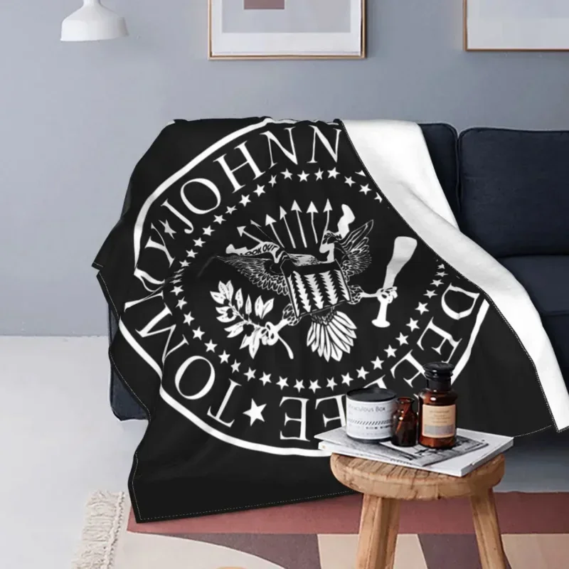 The Ramone Merch Punk Rock FGHFG Forest Hills Flannel Blanket Vintage Throw Blankets for Home Hotel Sofa