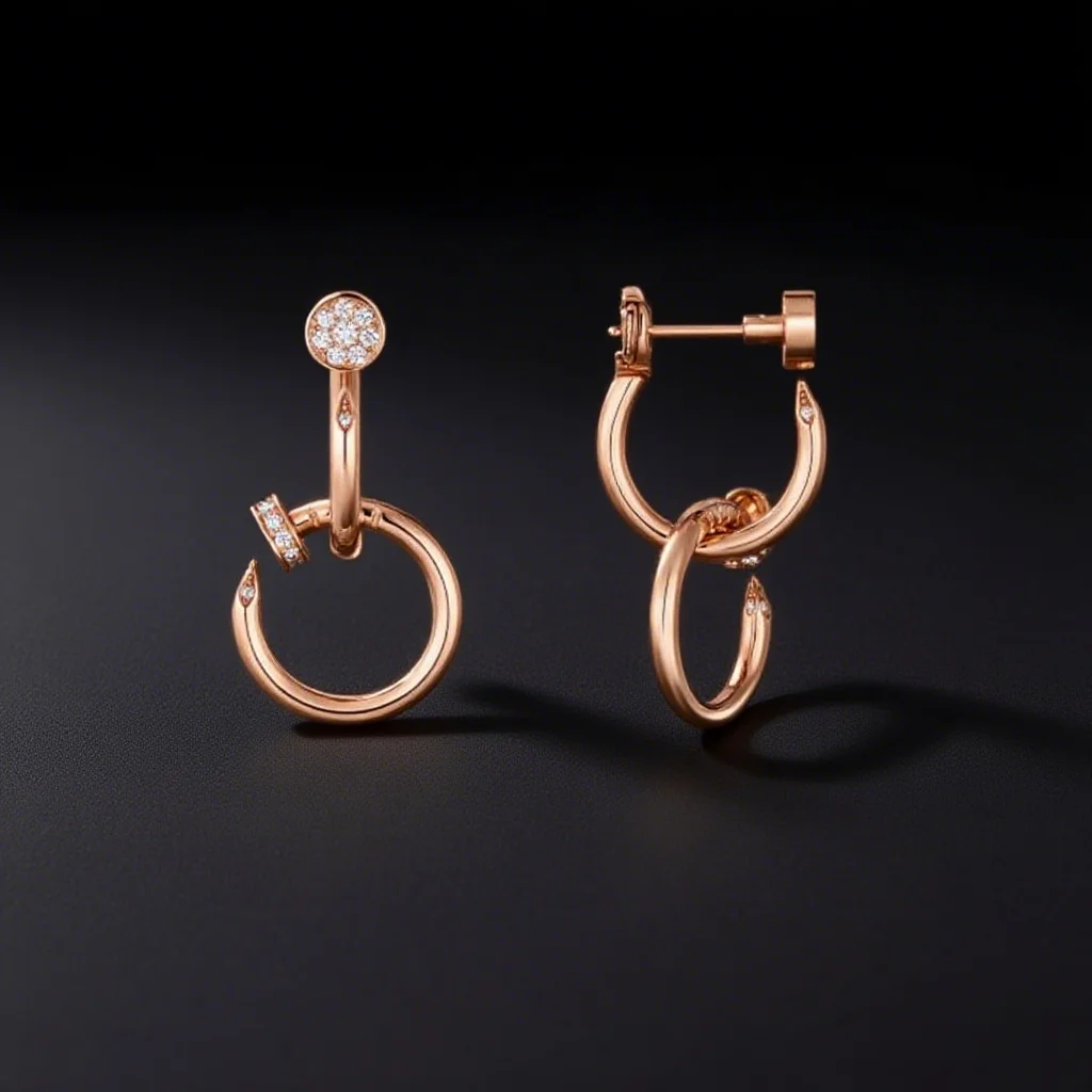 

Popular boutique s925pendant earrings for women, creative Valentine's Day gift for the streets, fully matched with party jewelry
