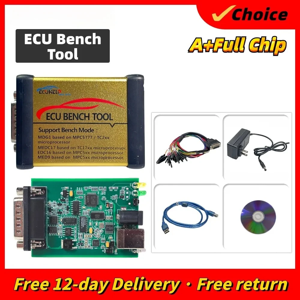 New Bench 3.1.3.5 ECUHELP ECU Bench 1.0.7.9 ECU Bench Tool OBD Full Version Support For Bosch MDG1/EDC16 and MG1 MD1 Protocol