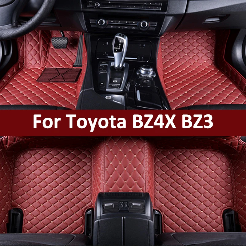 Custom Car Floor Mats For Toyota BZ4X BZ3 Auto Carpets Foot Coche Accessories