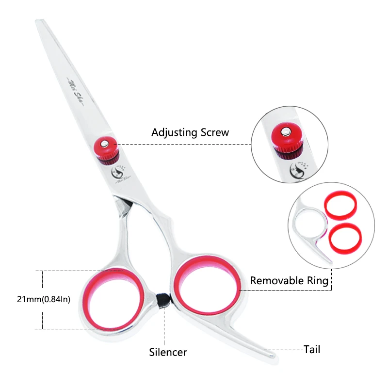 6 inch Meisha Dog Grooming Scissors Set Japan Steel Puppy Straight Curved Hair Scissors Thinning Clipper Animal Shears B0001A