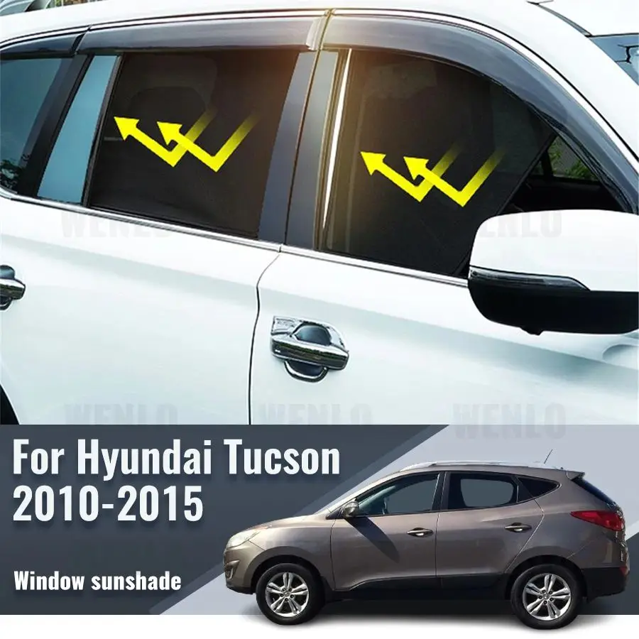 

For Hyundai Tucson LM 2010-2015 IX35 Magnetic Car Sunshade Visor Front Windshield Curtain Rear Side Baby Window Sun Shade Shield