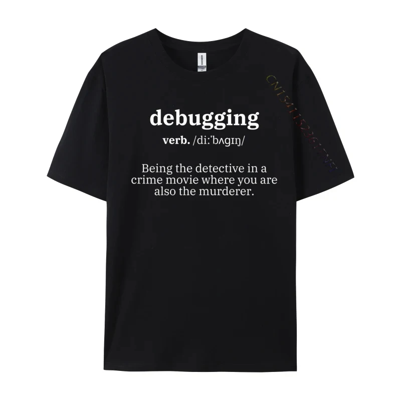 Definizione di debug programmatore di scienze del Computer codifica uomini nuova maglietta stampata T-Shirt in puro cotone stampate su