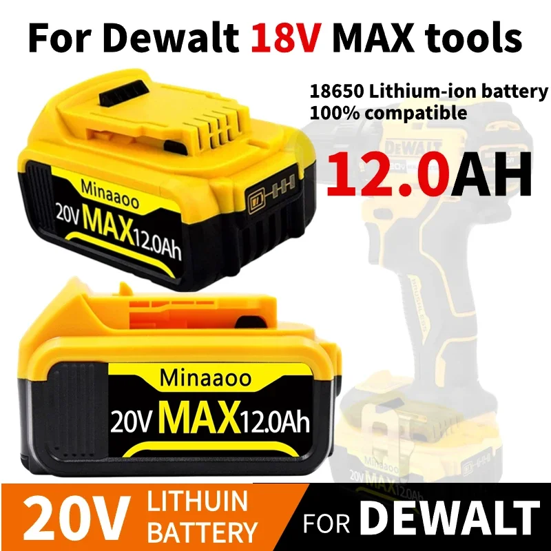 

New Upgrade DCB200 20V 8.0Ah Lithium Replacement Battery For Dewalt 18V DCB184 DCB200 DCB182 DCB180 DCB181 DCB182 DCB201 DCB206