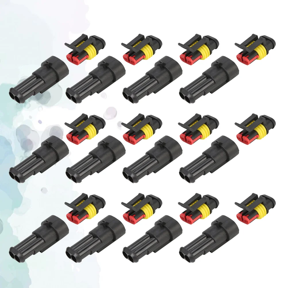 

15 Pairs Vehicle Wiring Connectors Cable Car Automotive Wire Terminal Plug Dustproof Electrical