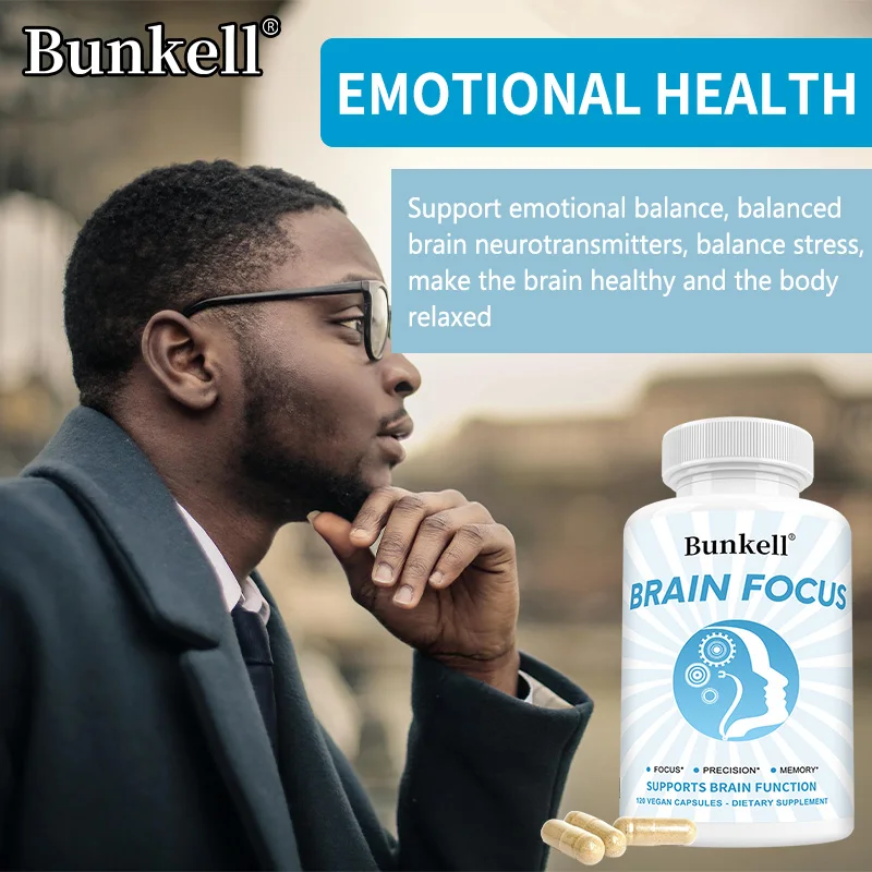 

Brain Supplement with Bacopa Monnieri 300mg - Boost Memory, Focus & Cognitive Function, Nootropic Brain Support, 120 Capsules