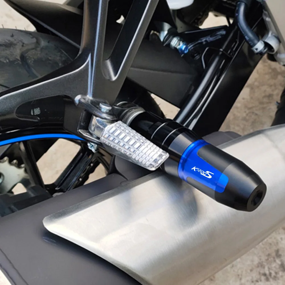 For BMW K1200S K 1200S 2004-2008 2005 2006 2007 2008 Accessories Motorcycle Aluminum Crash Pads Exhaust Sliders Crash Protector