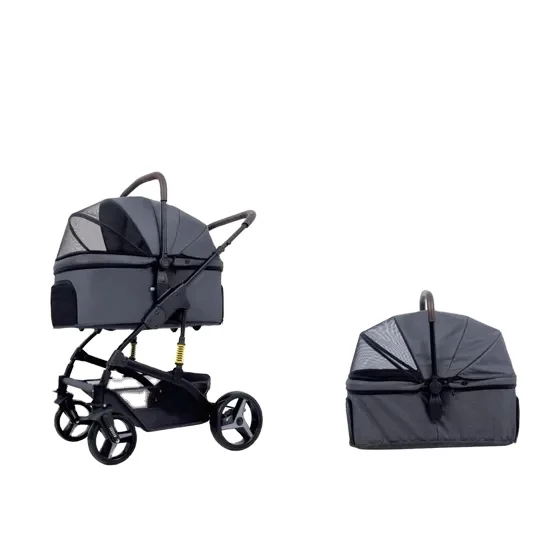 

Wholesale Puppy Travel Folding Carrier Jogger Cat Dog Cage Trolley Pet Stroller