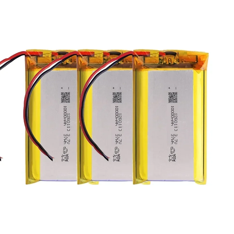 Hoge kwaliteit 3,7 V 10000 mAh 1260110   Oplaadbare polymeer