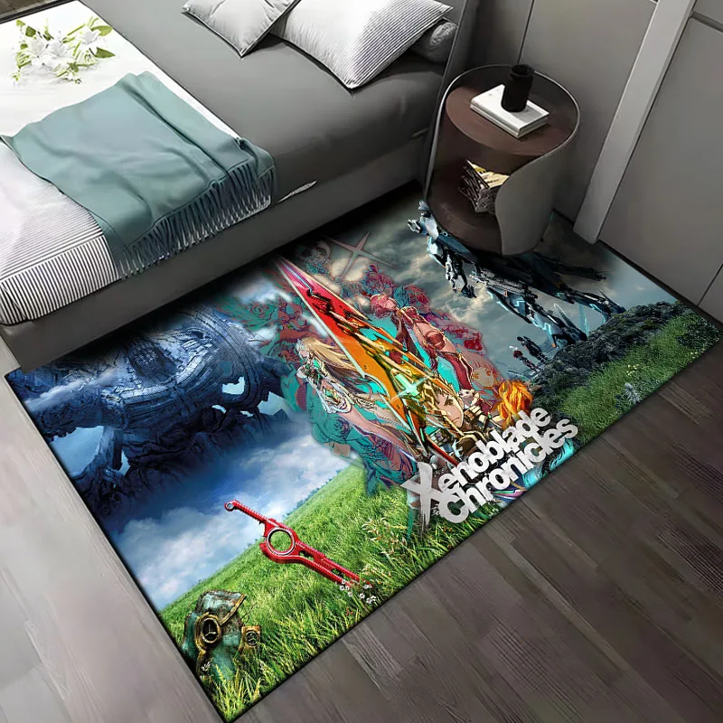 

15-размерный игровой коврик с рисунком Ксенобала-Хроники для гостиной, ковер, коврик для ванной комнаты, креативный коврик для спальни, домашний декор