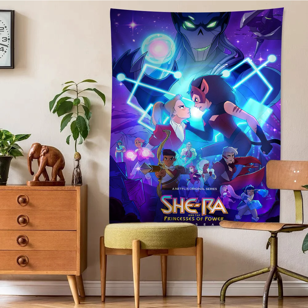 She Ra and The Princesses of Power Hanging Bohemian Tapestry Hanging Tarot Hippie Wall Rugs Dorm Wall Hanging Home Decor