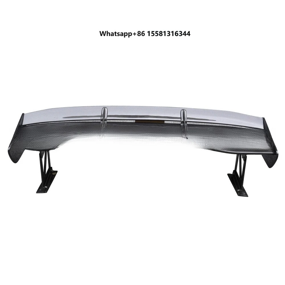 V Style Carbon Fiber Rear Trunk Wing Spoiler for  Evolution EVO Lancer 10 X