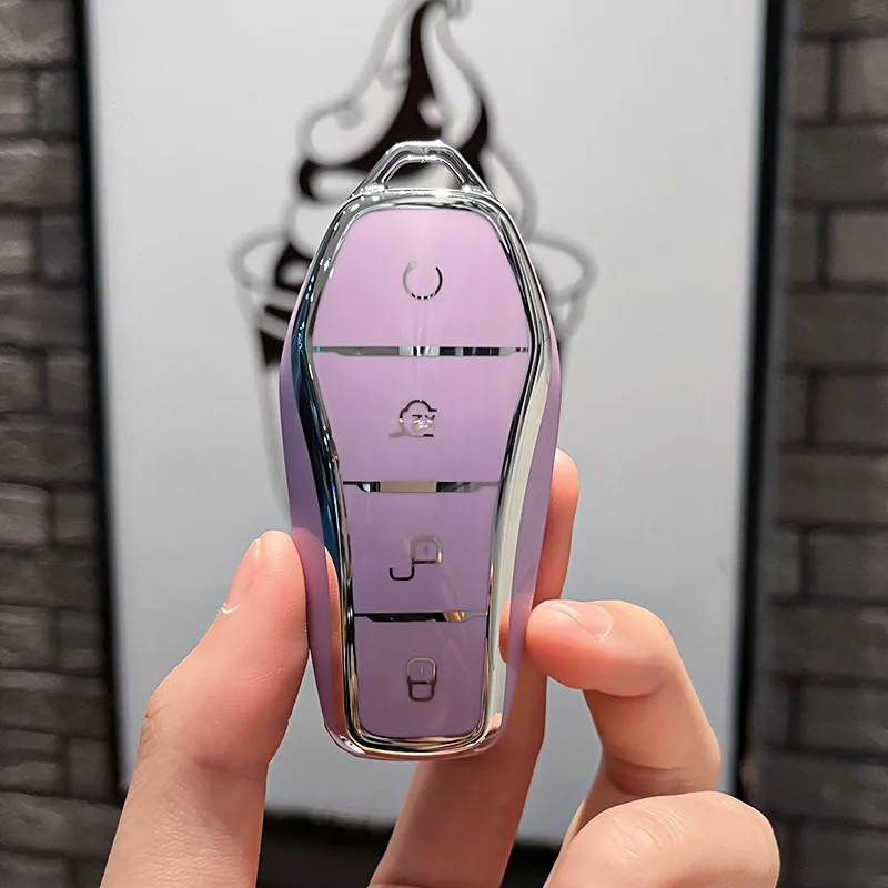 

Мягкий чехол из ТПУ для автомобильного дистанционного ключа, чехол для BYD Tang EV600 Han EV Yuan ATTO 3 Song PLUS Pro MAX DMI Qin, автоаксессуары