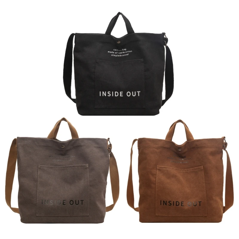 

Large Capacity Shoulder Bags Handbag Canvas Crossbody Bag for Various Occasions
