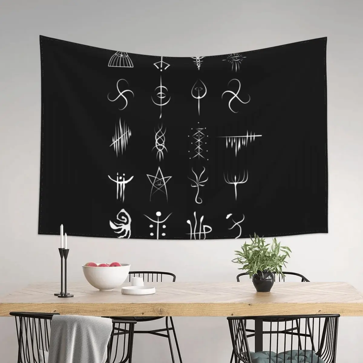 

Bloodborne caryll runes Tapestry Wall Mural Decorative Wall Murals Christmas Decoration Tapestry