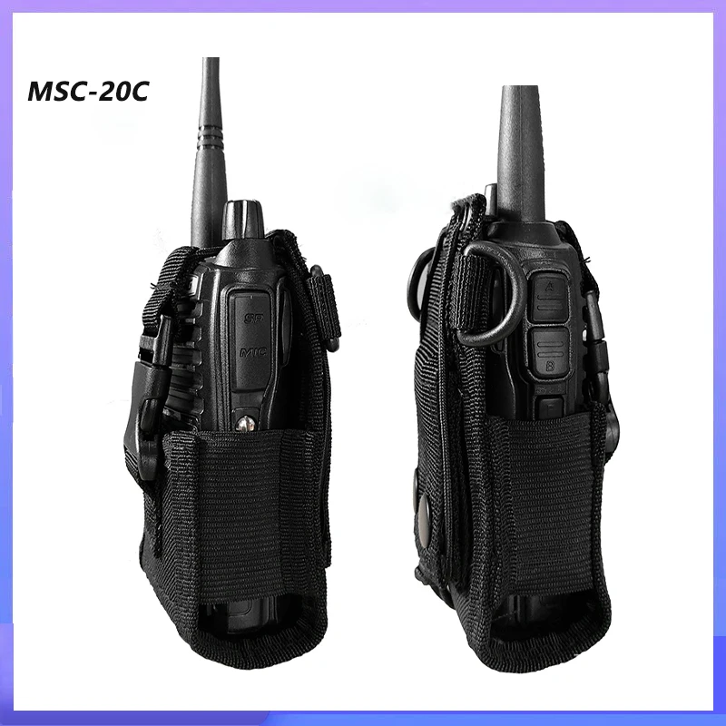 Baofeng Walperforated Talkie Nylon Radio Case UV-5RH Quansheng UV-K6 DulBag Poudres Extérieures Poche Pour UV-K5 UV-18 Radios Bidirectionnelles