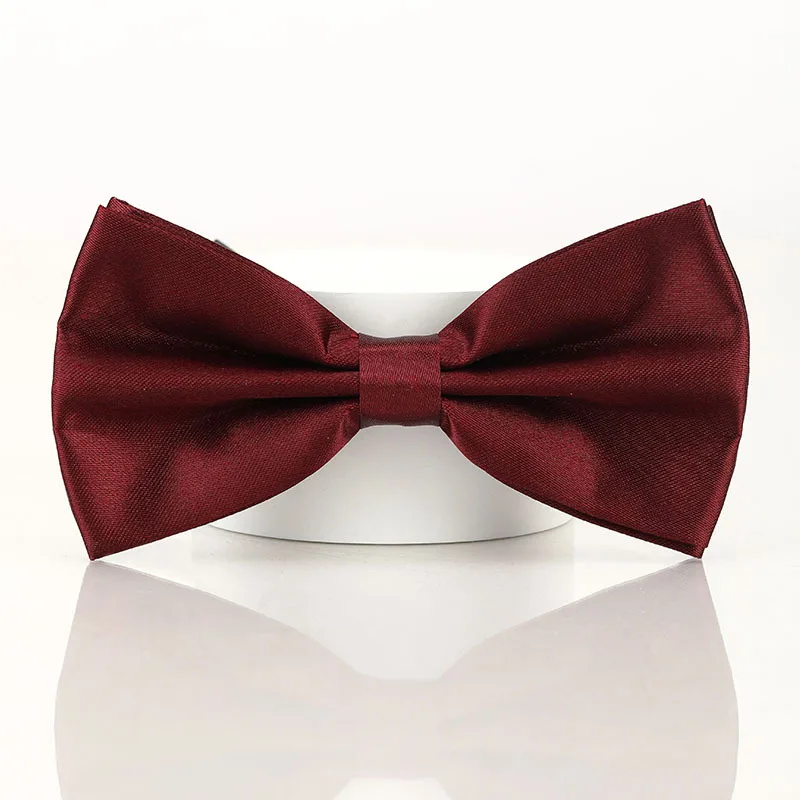Classic Bow Tie For Man Solid Color Water Proof Double Fold Bowtie Party Wedding Accessories Female Tie Gifts For Man