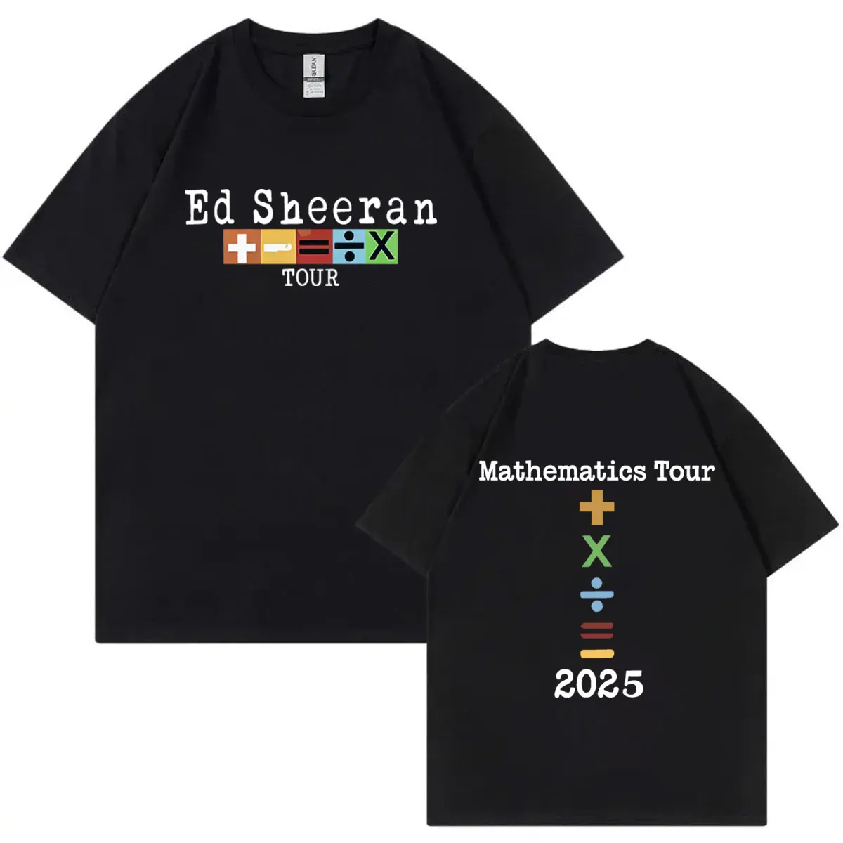 

Ed Sheeran Mathematics Tour 2025 T-shirt Men Women Clothing Rock Hip Hop Short Sleeve T Shirts Casual Fashion Oversized T-shirts