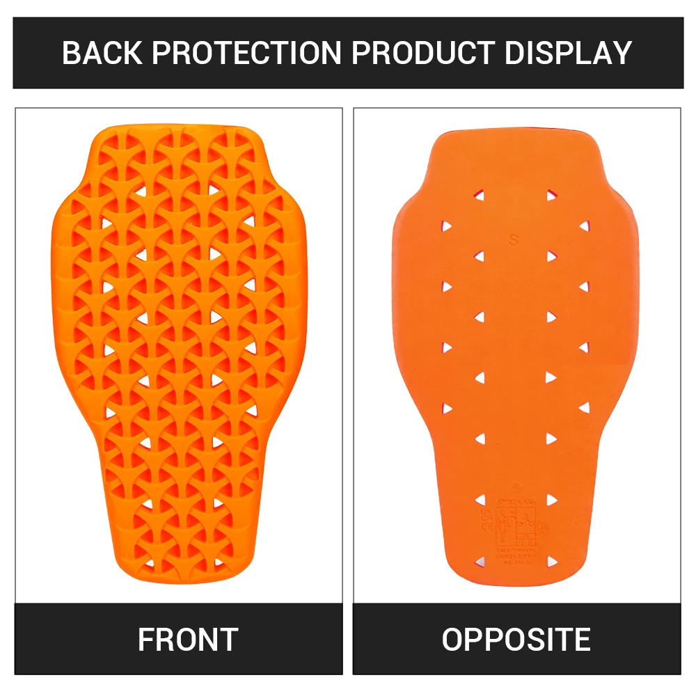 Motorcycle Back Protector Jackets Insert Back Protector Anti-Fall Motocross Jacket Riding Protection Pads Spine Motorbike Armor
