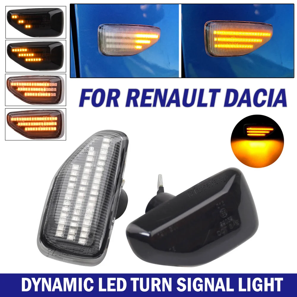 

2x LED Dynamic Blinker For Dacia Logan 2 Sandero 2 Duster Renault Stepway Sandero Indicator Repeater Lamp