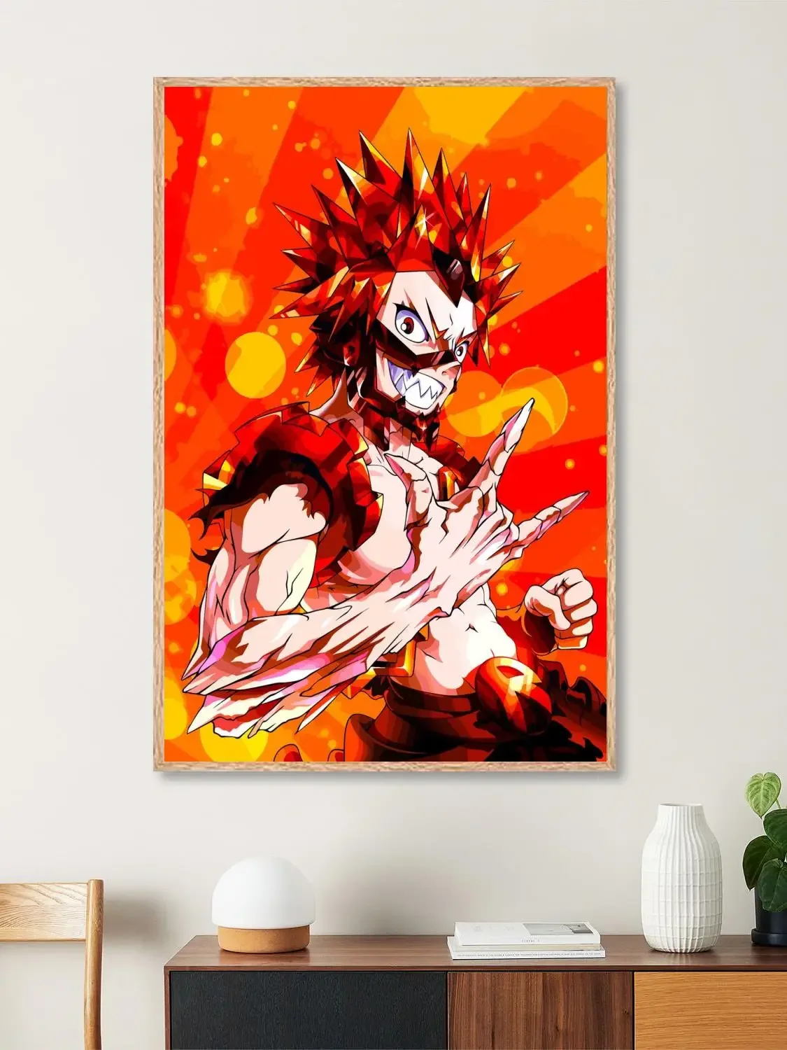 mha kirishima Canvas Art Poster and Wall Art Picture Print, Modern Family Bedroom Decor Posters