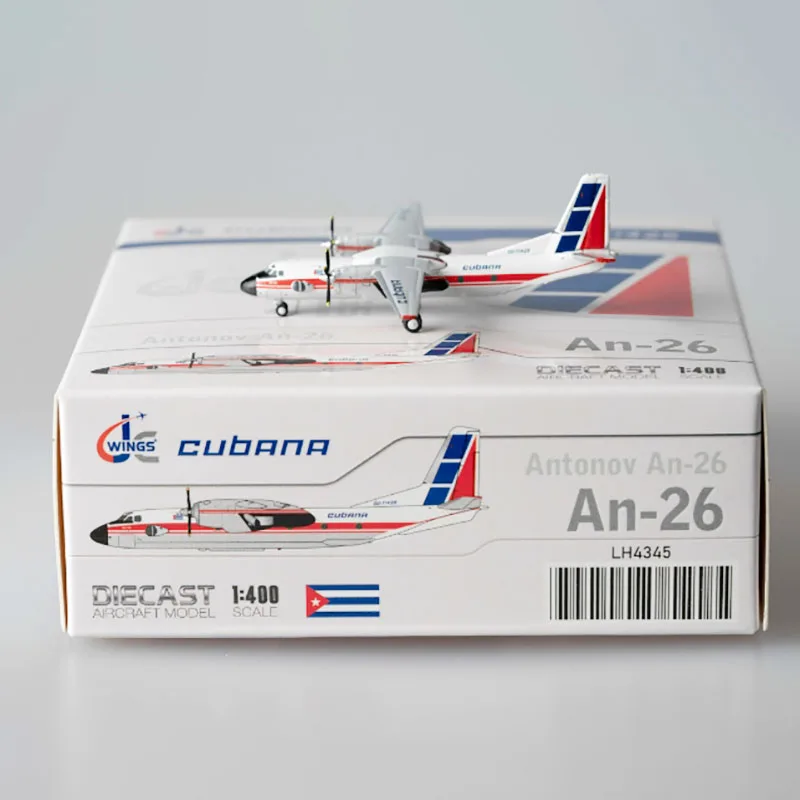 Modelo de Avión Diecast Metal Alloy 1:400 Antonov An-26 CU-T1425 – Una Pieza Esencial para Coleccionistas y Entusiastas del Aviación