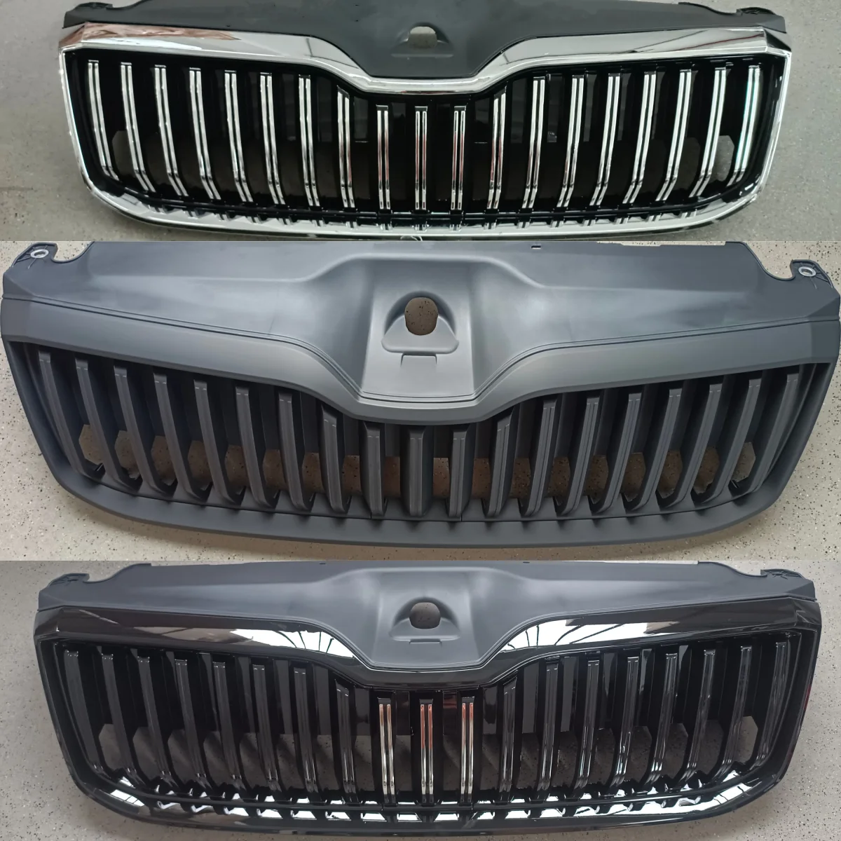 Front Bumper Grill For Skoda Superb 2019-2024 modified Grille mask net body kit Car Accessories