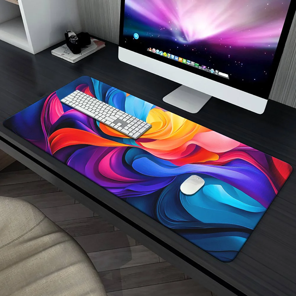 Brand Modern Digital Mousepad Iron Art Gaming Mat Anti-Slip Rubber Office PC Gamer Laptop Desk Pad Keyboard Accessories