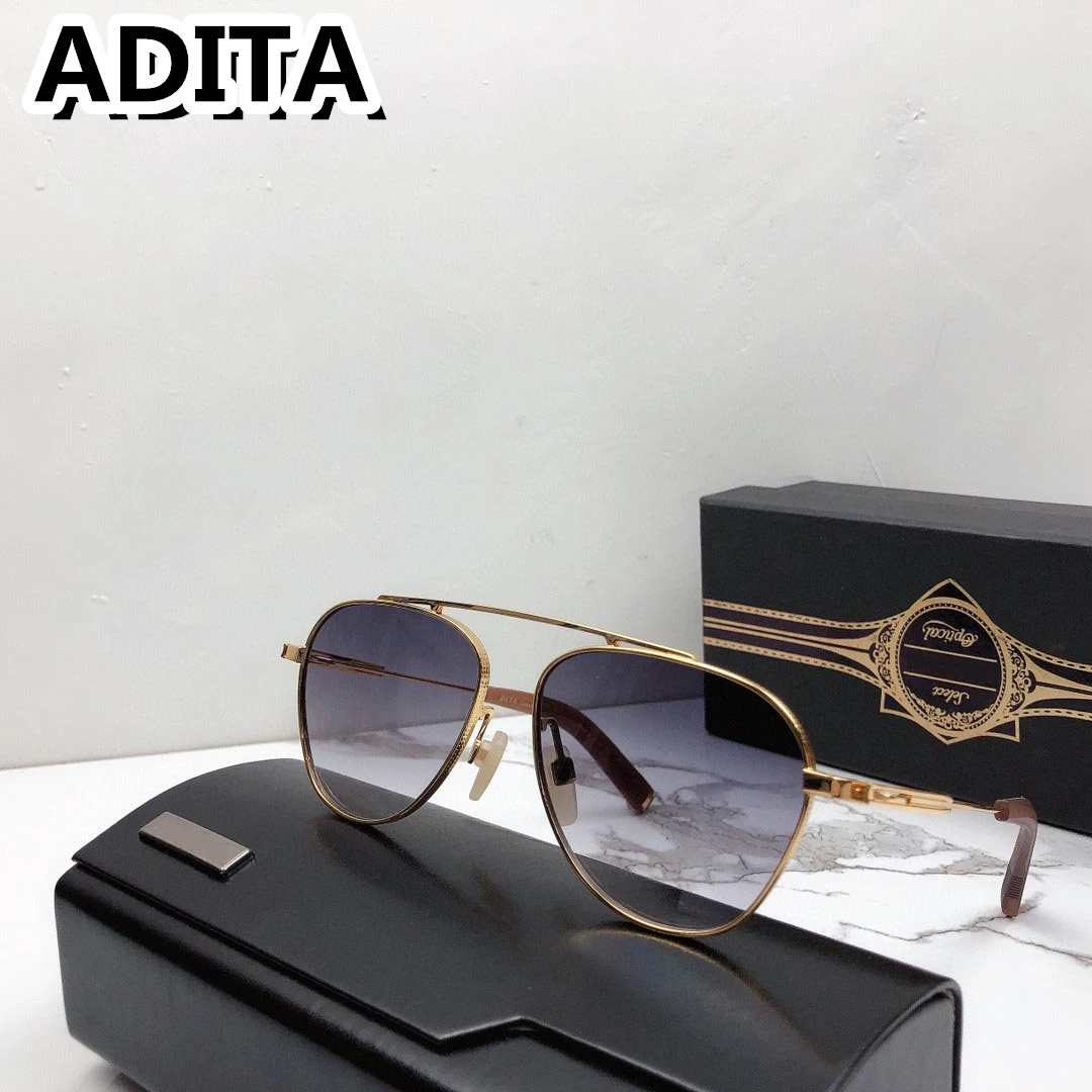 

ADITA DLX106 Top High Quality Sunglasses for Men Titanium Style Fashion Design Sunglasses for Womens with box