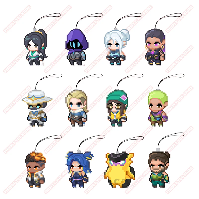 VALORANT Animation Game Peripheral Toy Acrylic Pendant Keychain Garnish Accessory Anime Figures Collection