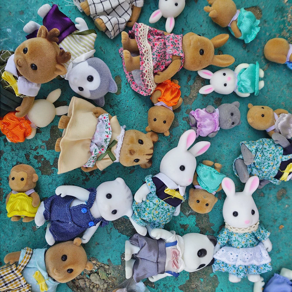 Simulation de lapin de Pâques pour enfants, échelle 1:12, forêt, famille, renne, ensemble de jeu de simulation, ours Krasnoanimal, courses, maison, cadeau d'anniversaire