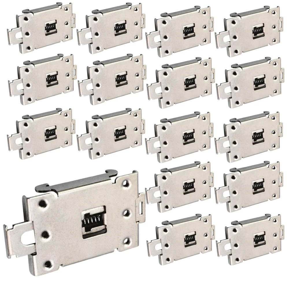 1~10PCS single phase SSR 40DA 25DA AA DD 35MM DIN rail fixed solid state relay clip clamp