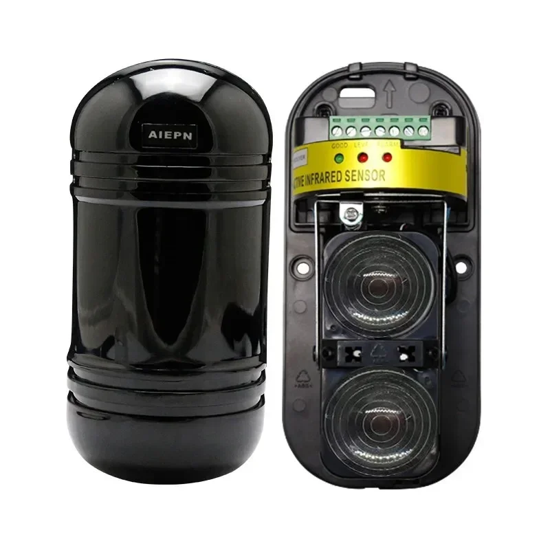 Outdoor Waterproof Infrared Beam Detector, 433MHz Wireless / Wired detector, infrared barrier Detector