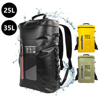 Dry Bags Waterproof 25L 35L Surfboard Kayak Storage Bag Pack For Trekking Swimming Surfing Inflatable Boat Bags sac de sport