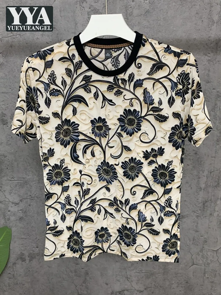 

Fashion Male Hot Sale Summer Thin Pullover O-Neck Short Sleeve T-Shirts Loose Printed Casual Tops Daily Cool Tees Mens T-Shirt