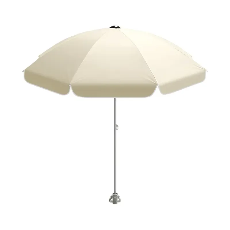 1.8M Portable Manual Beach Umbrella 8 Steel Rod Frame Polyester Fiber Windproof Waterproof UPF50+ Custom OEM ODM