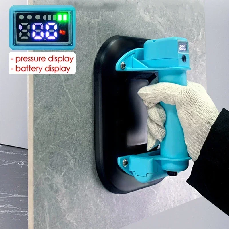 Ventosa de vacío eléctrica de alta resistencia para azulejos, granito, mármol, vidrio, imanes de elevación, herramientas de manejo, 200KG, 11 pulgadas