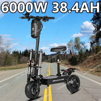 Electric Scooter Explorers 6000W Dual Motor 60V 38.4Ah Battery 85KM/H Powerful E-scooter 11 INCH Tire Off-Road Electric Scooters