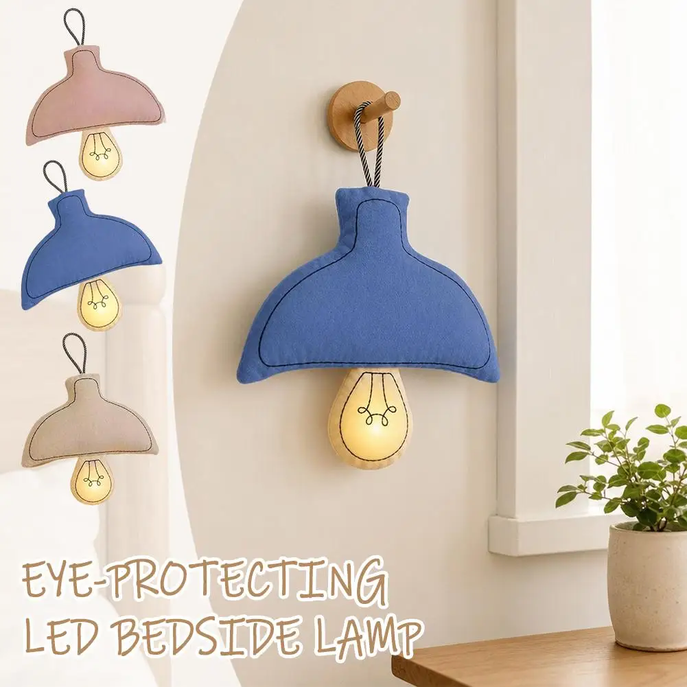 Rechargeable Children's Room Atmosphere Lamp Multi-scene Home Bedroom Hanging Wall Lamp Creative Eye-protecting LED Night Light