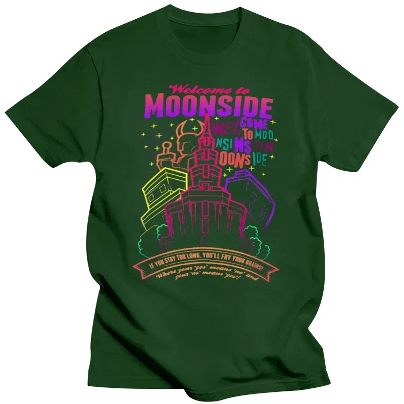 Graphic Short Sleeve T Shirt Welcome to Moonside T Shirt fourside earthbound mother 2 snes video game fanart ness new streetwear