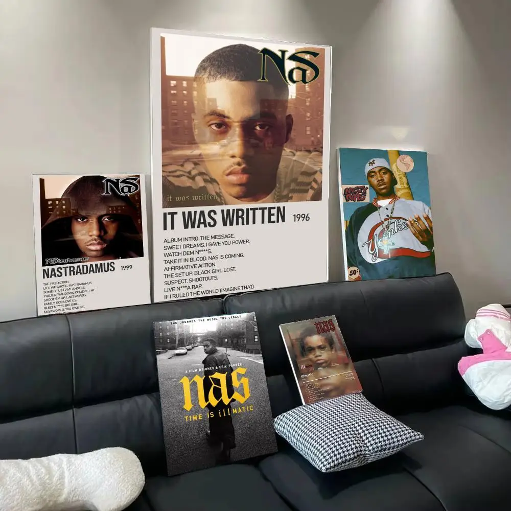 Rapper N-Nas Poster Modern  Wall Art Aesthetic Minimalist Bedroom Decor Cafe Home Gift