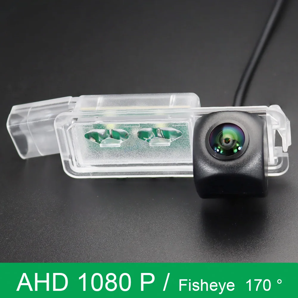 AHD 1080P° Samochodowa kamera cofania Fish Eye do SEAT Leon 1P MK2 5F MK3 / Leon4 3d 5d Hatchback Exeo / Exeo ST HD Night Vision