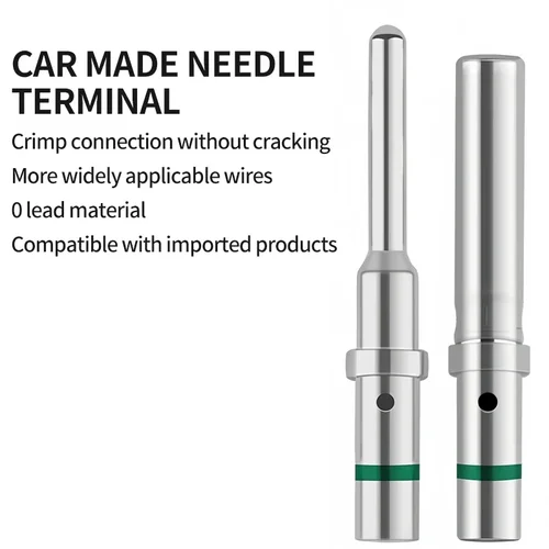 Imagen 2 del producto 50 Uds DT 1,5mm serie Pin de acero inoxidable contacto 0462-201-16141 0460-202-16141,16AWG Deutsch engarzado sólido Terminal hembra y macho