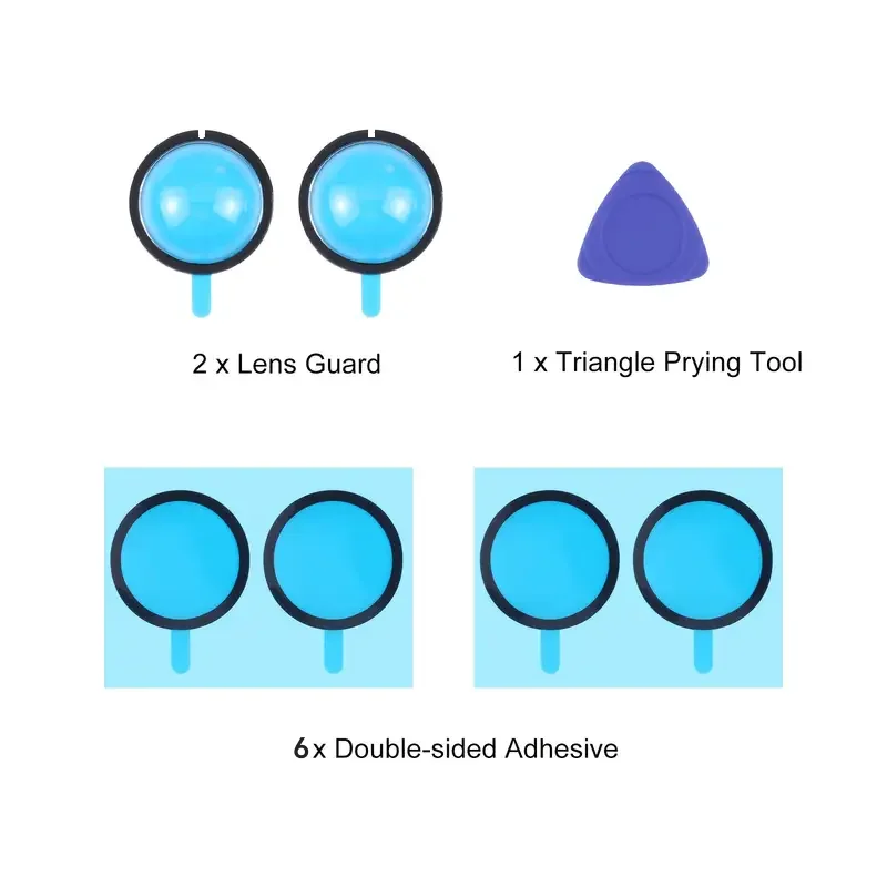 

2PCS Front Bumper Camera Lens Guard PC Protector For Cybertruck/Model Y Juniper/ Model S Protective Guard Anti-Scratch Shield