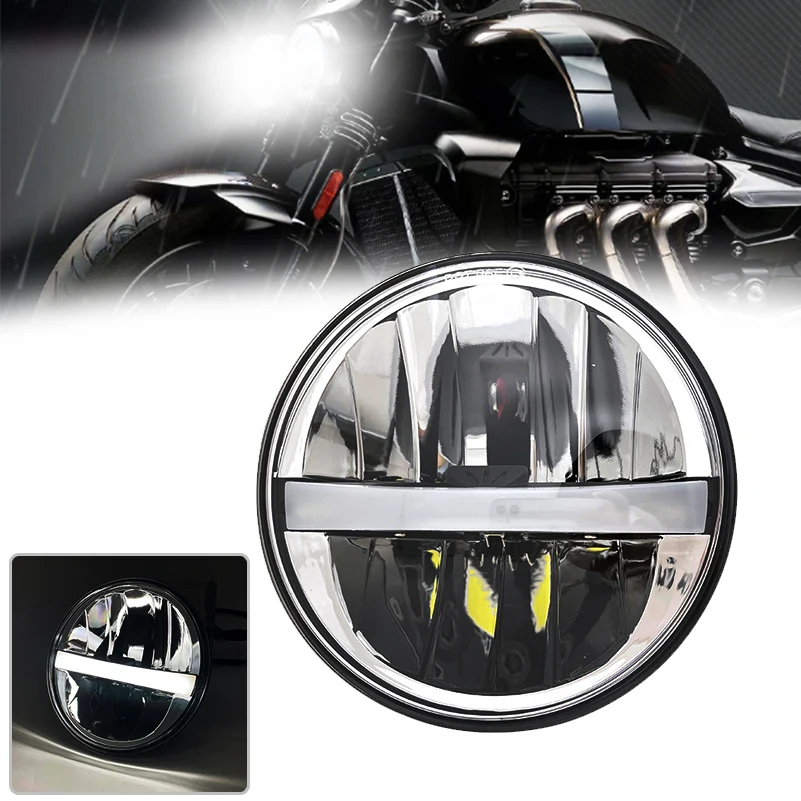 1PCS 5.75 Inch Motorcycle LED Headlight for Dyna Softail Sportster 883 XL883 FXCW 5 3/4