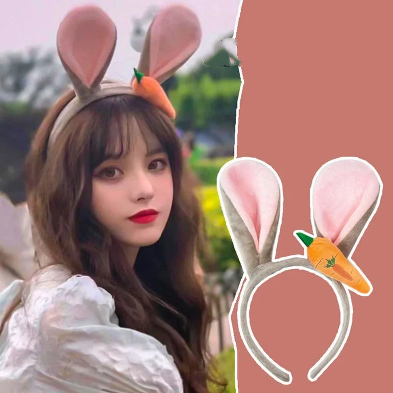 

Детский ободок для волос с кроличьими ушками, летний, милый, для девочек, заколка-принцесса