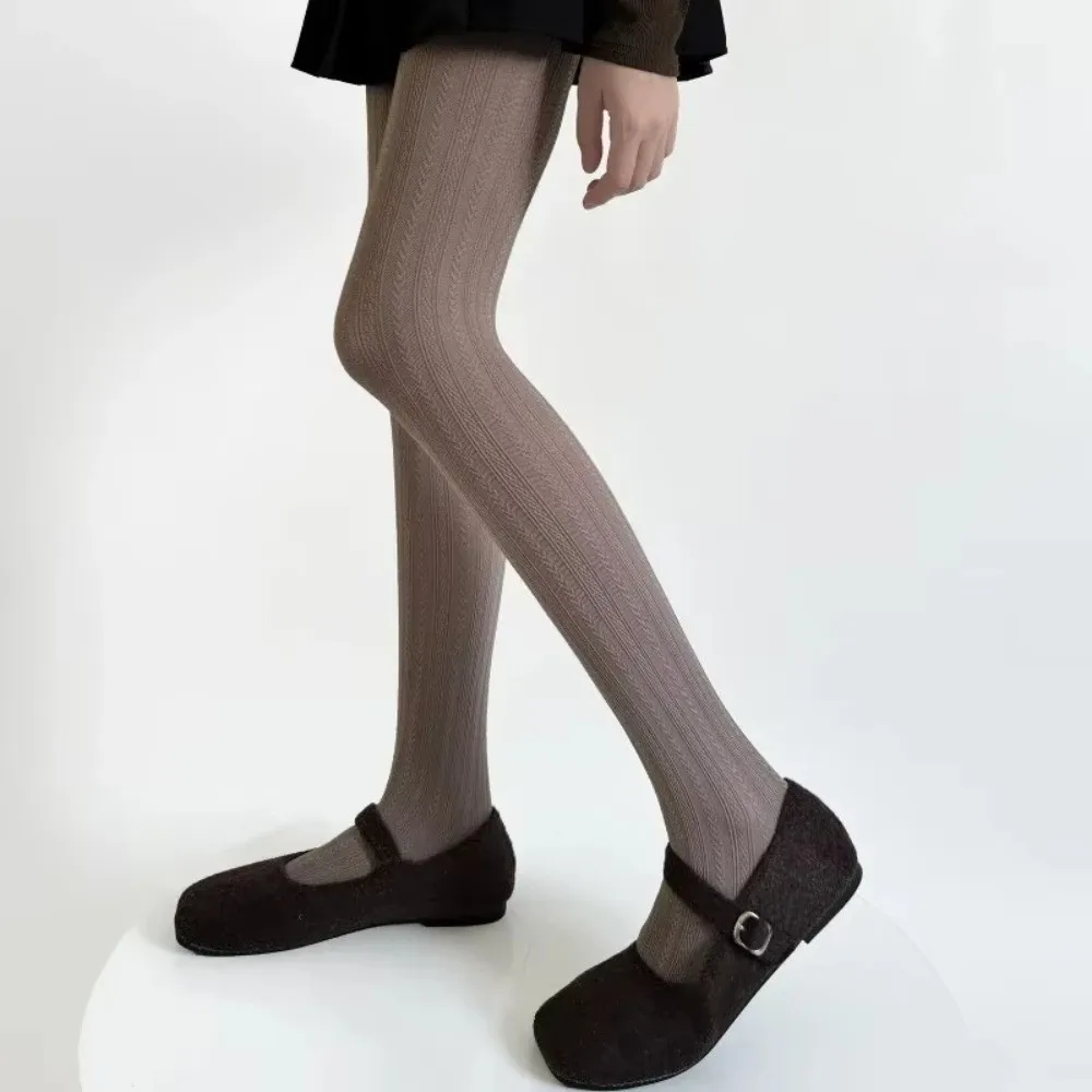 Collant da donna sottili sexy Strisce verticali strette Calza sottile Calze femminili Autunno Inverno